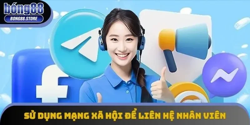Sử dụng mạng xã hội để liên hệ nhân viên